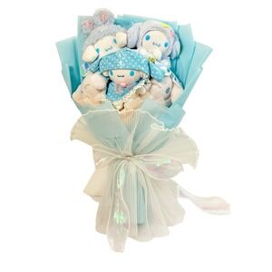 Sanrio Bouquet 5 Cinnamoroll Plushes Birthday Gift Anniversary Baby Shower Blue‎